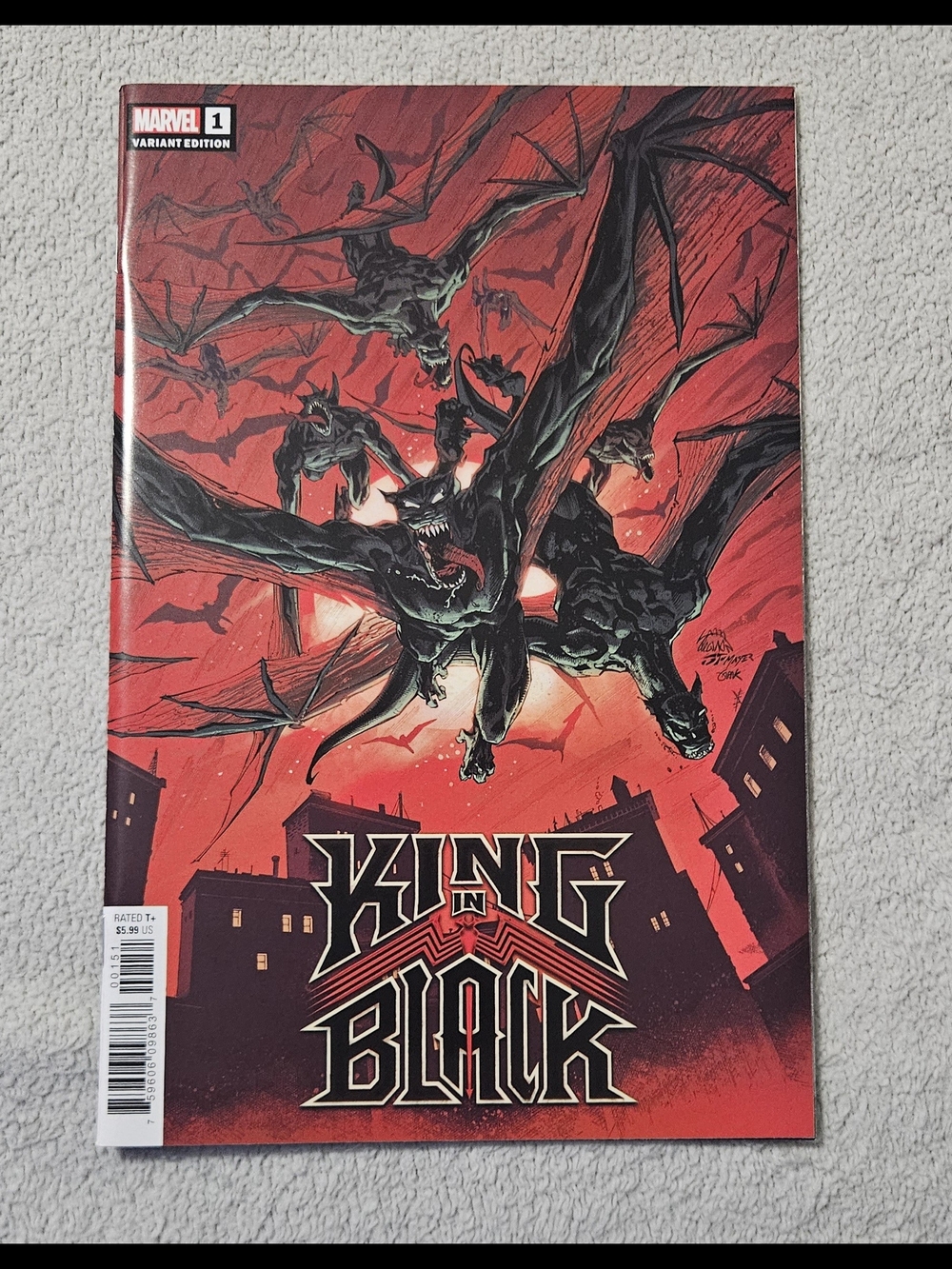 King in Black #1 Ryan Stegman Variant Marvel 2021 Knull Venom Spider-Man NM